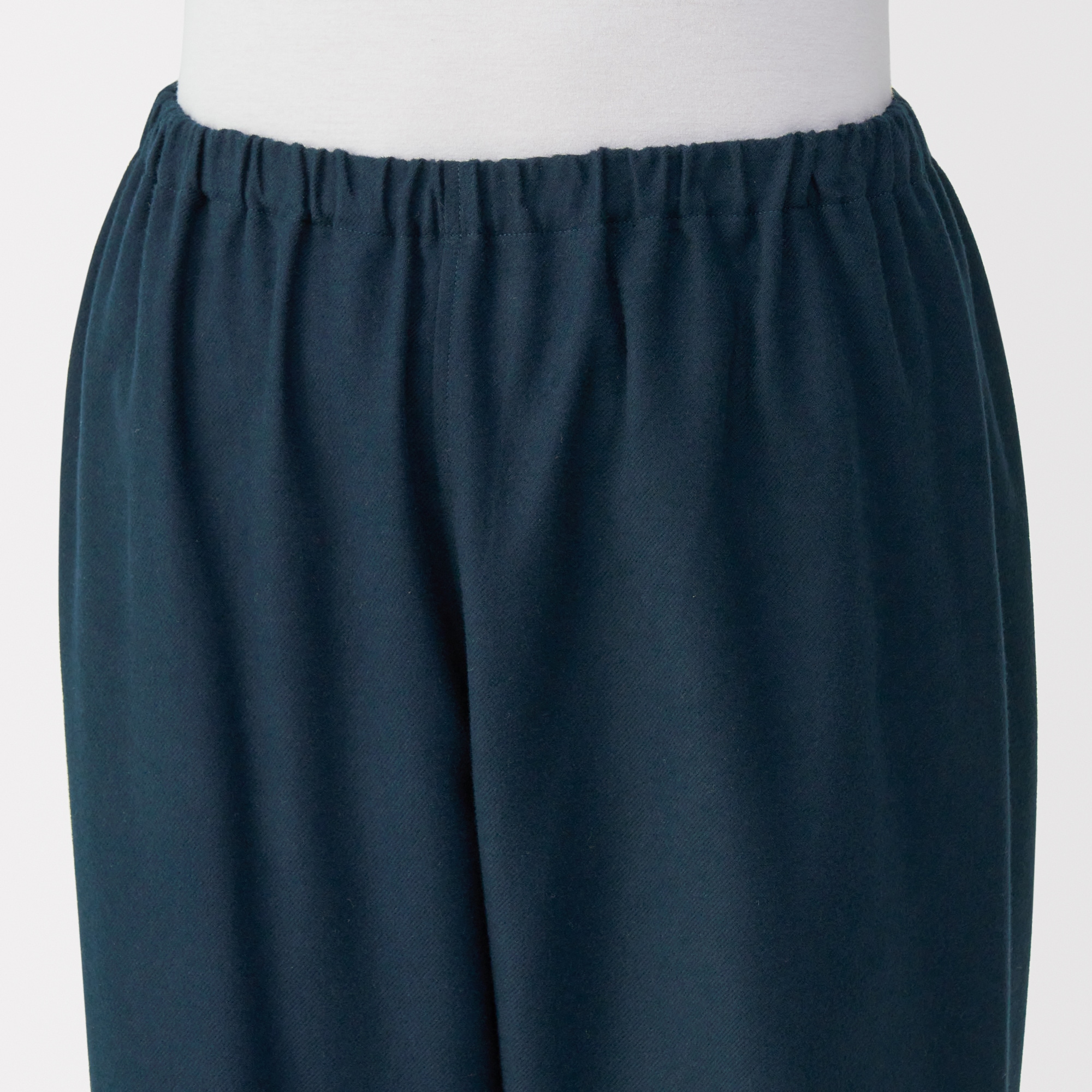 婦人　脇に縫い目のない　フランネル長袖パジャマ