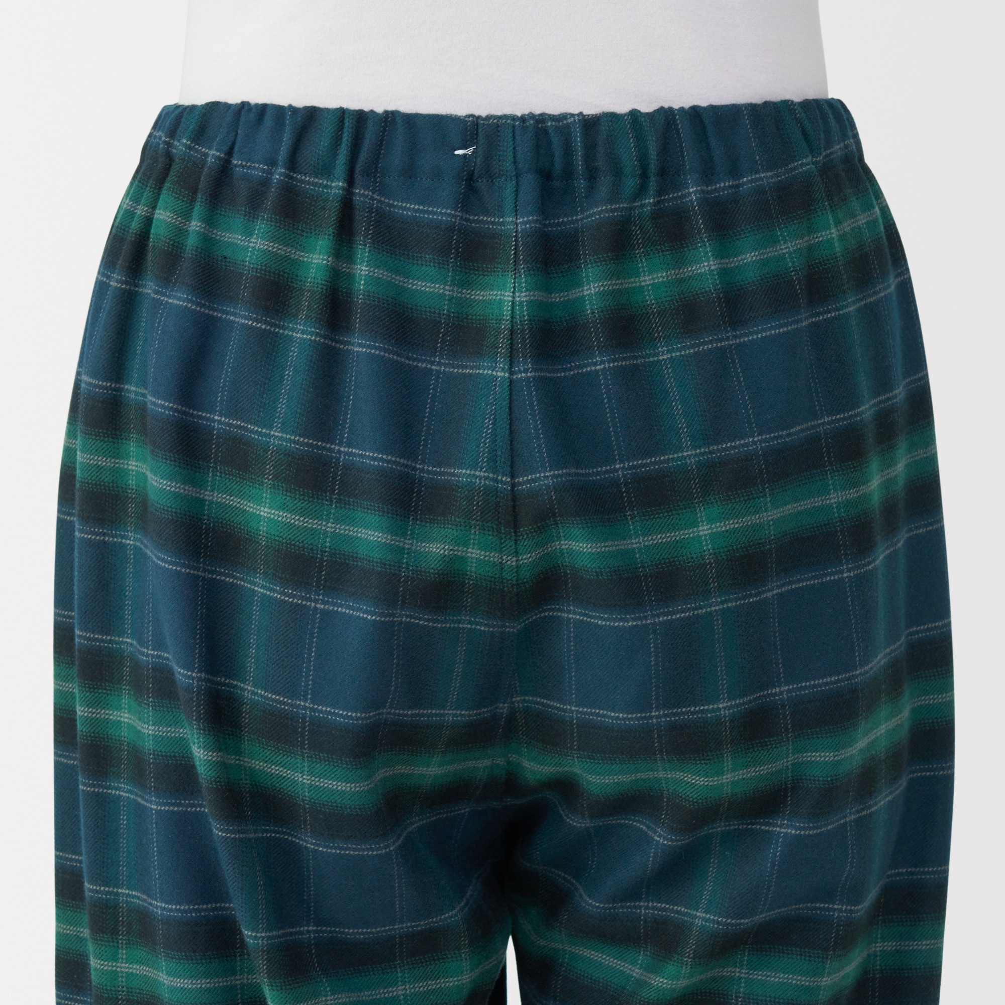 婦人　脇に縫い目のない　フランネル長袖パジャマ