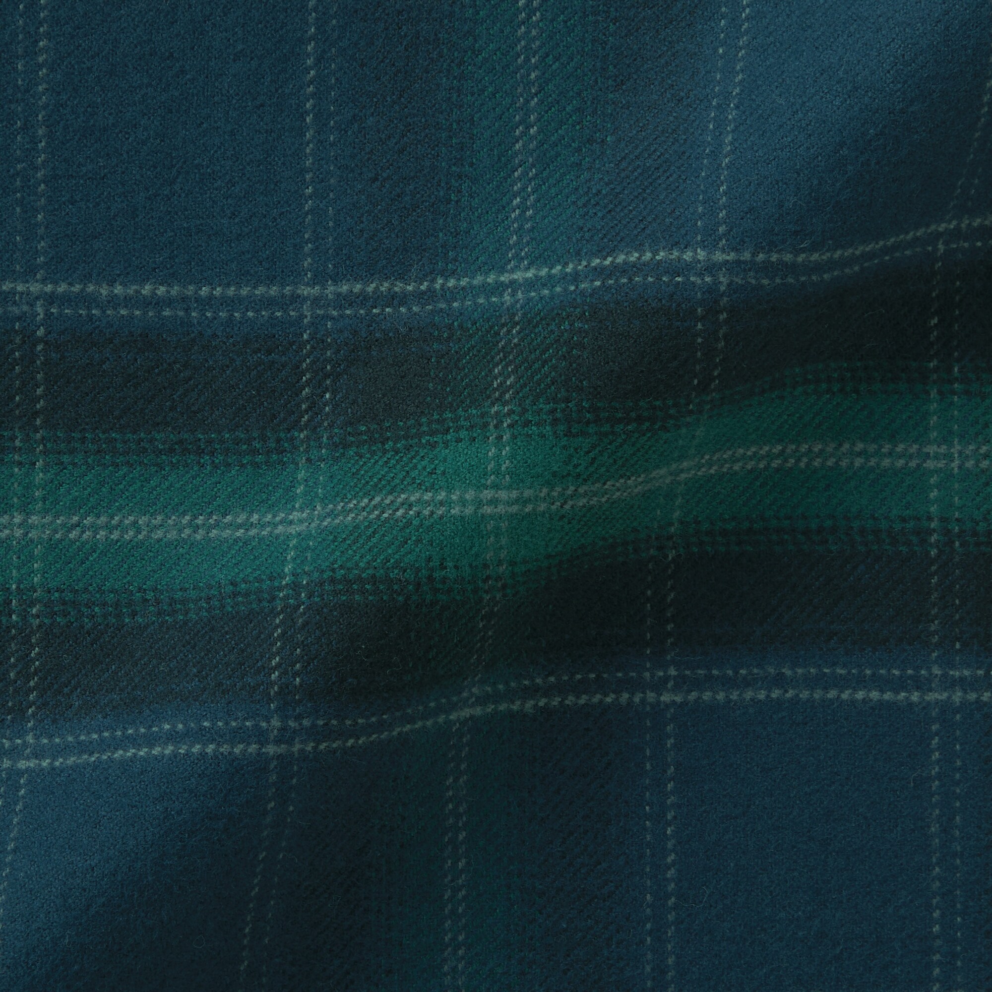 婦人　脇に縫い目のない　フランネル長袖パジャマ