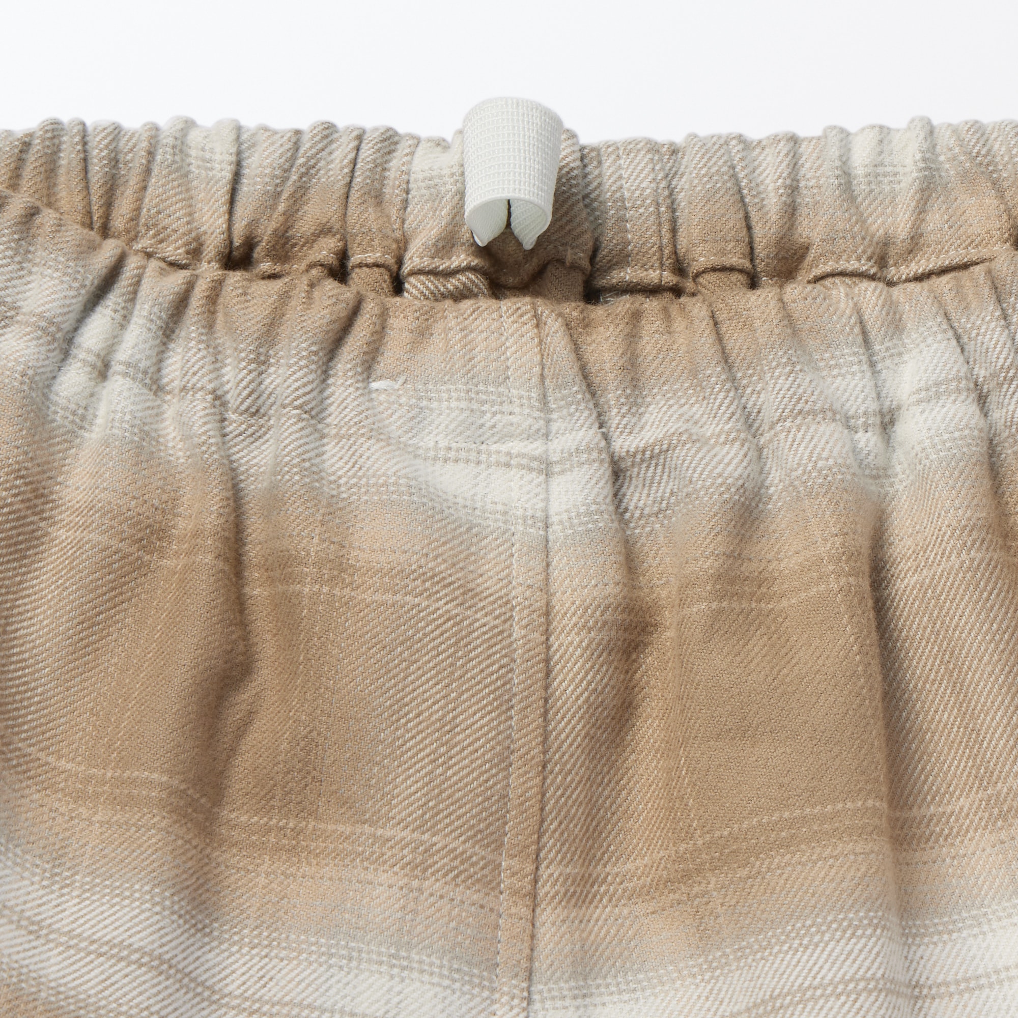 婦人　脇に縫い目のない　フランネル長袖パジャマ