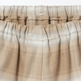 婦人　脇に縫い目のない　フランネル長袖パジャマ