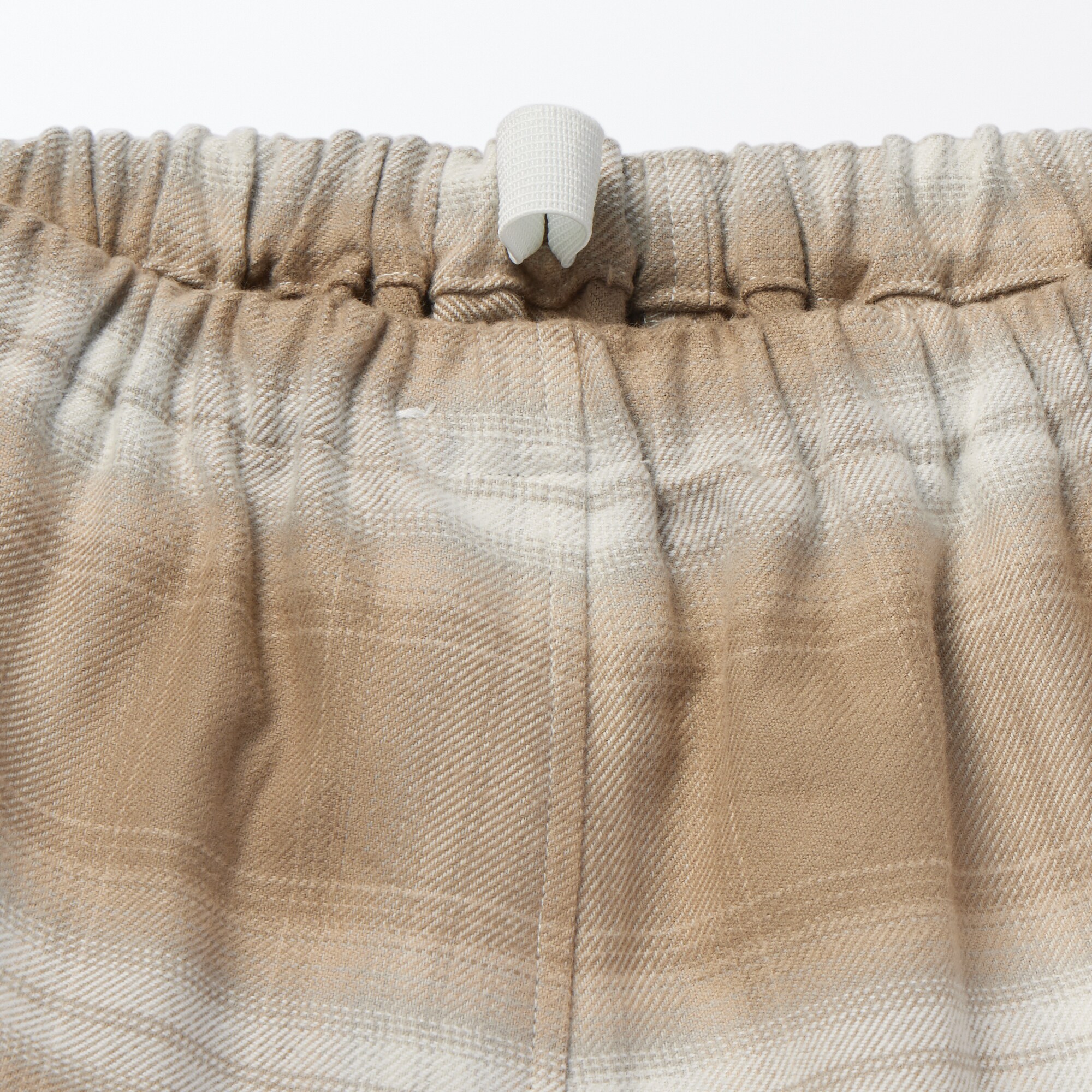 婦人　脇に縫い目のない　フランネル長袖パジャマ