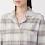 婦人　脇に縫い目のない　フランネル長袖パジャマ