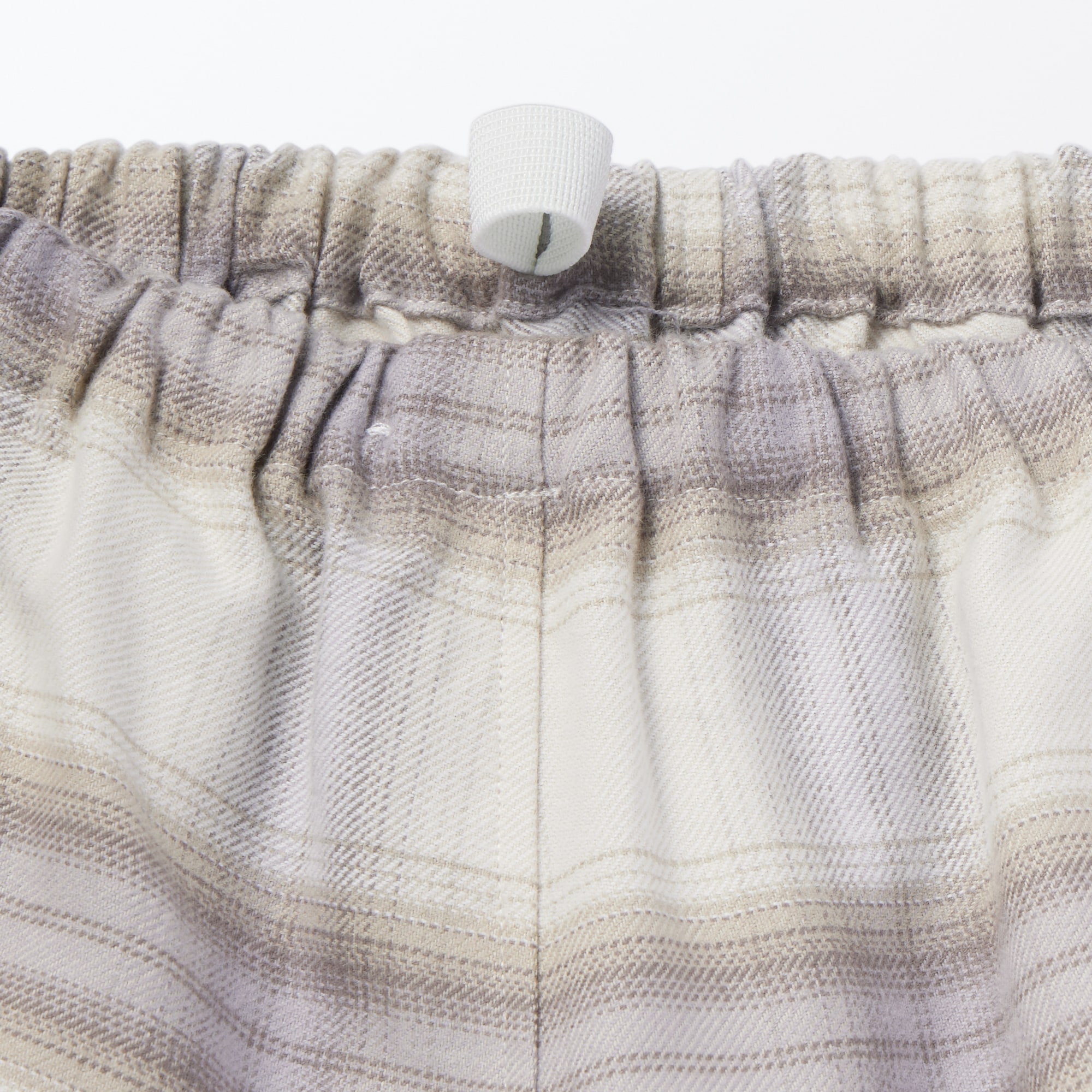 婦人　脇に縫い目のない　フランネル長袖パジャマ