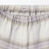 婦人　脇に縫い目のない　フランネル長袖パジャマ