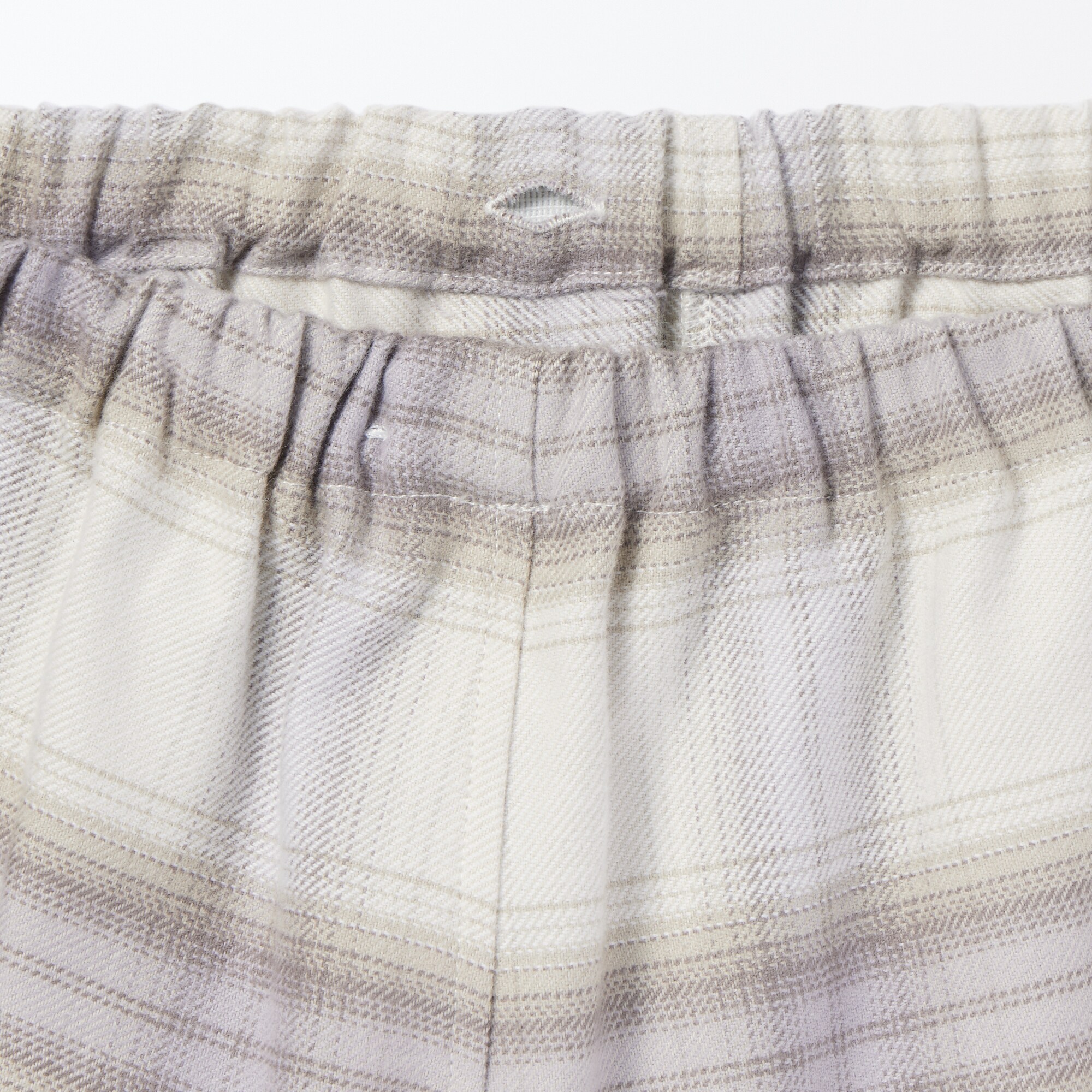 婦人　脇に縫い目のない　フランネル長袖パジャマ