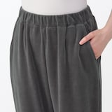 婦人　コットンベロア　長袖ルームウェアセット