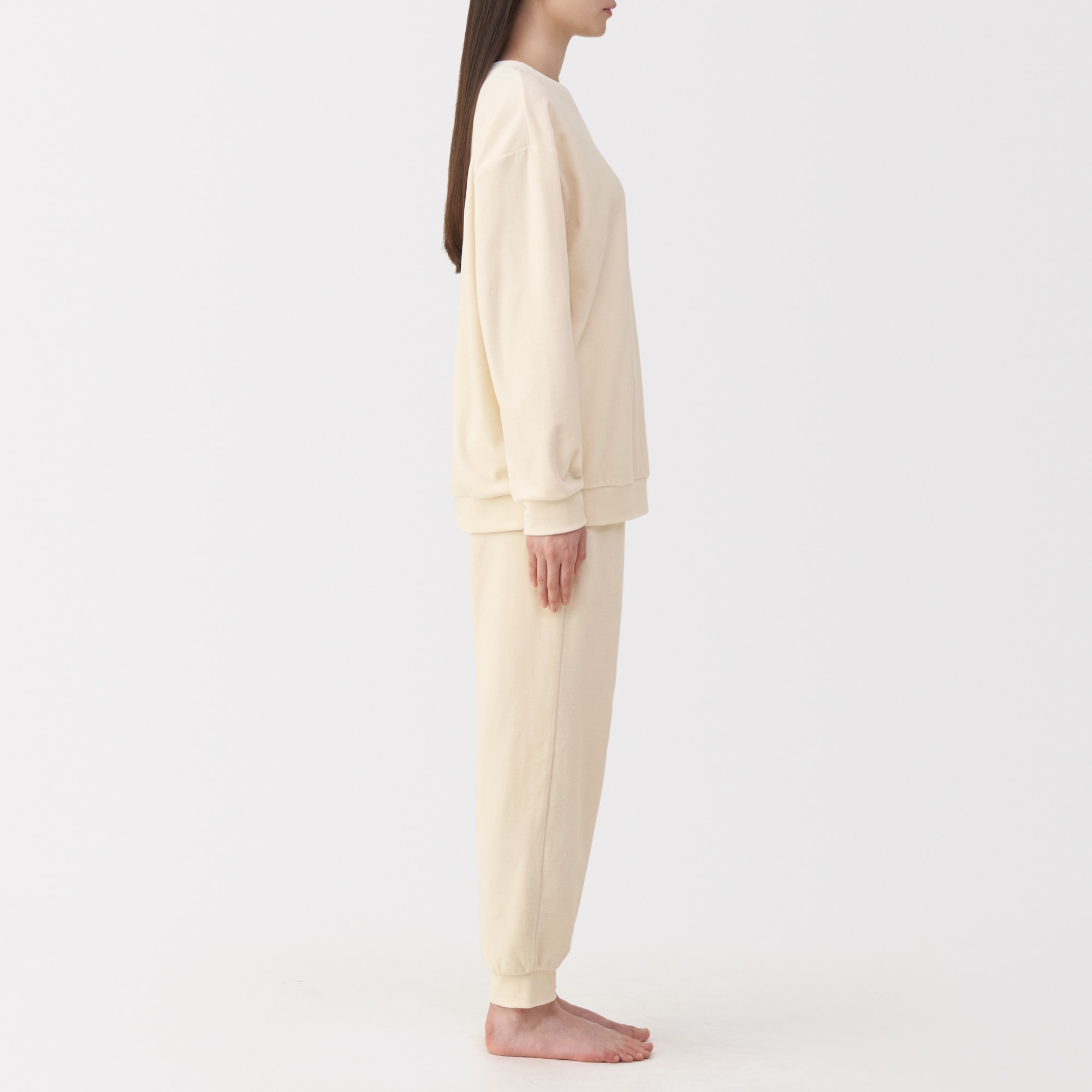 婦人 コットンベロア 長袖ルームウェアセット | 無印良品