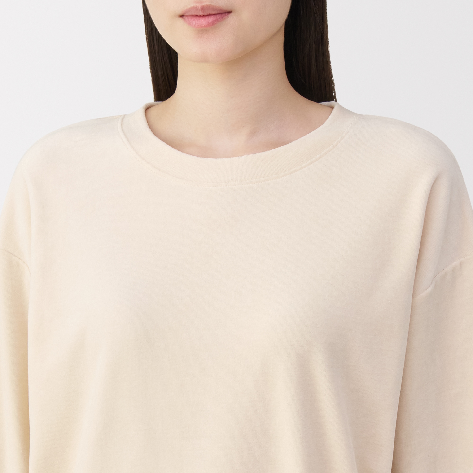 婦人　コットンベロア　長袖ルームウェアセット