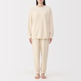 婦人　コットンベロア　長袖ルームウェアセット