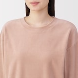 婦人　コットンベロア　長袖ルームウェアセット