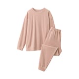 婦人　コットンベロア　長袖ルームウェアセット