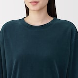 婦人　コットンベロア　長袖ルームウェアセット