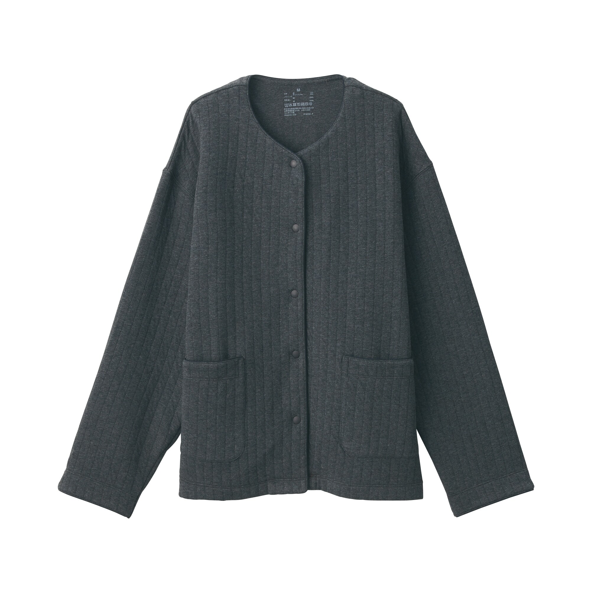 婦人　コットン混キルト　カーディガン