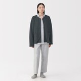 婦人　コットン混キルト　カーディガン