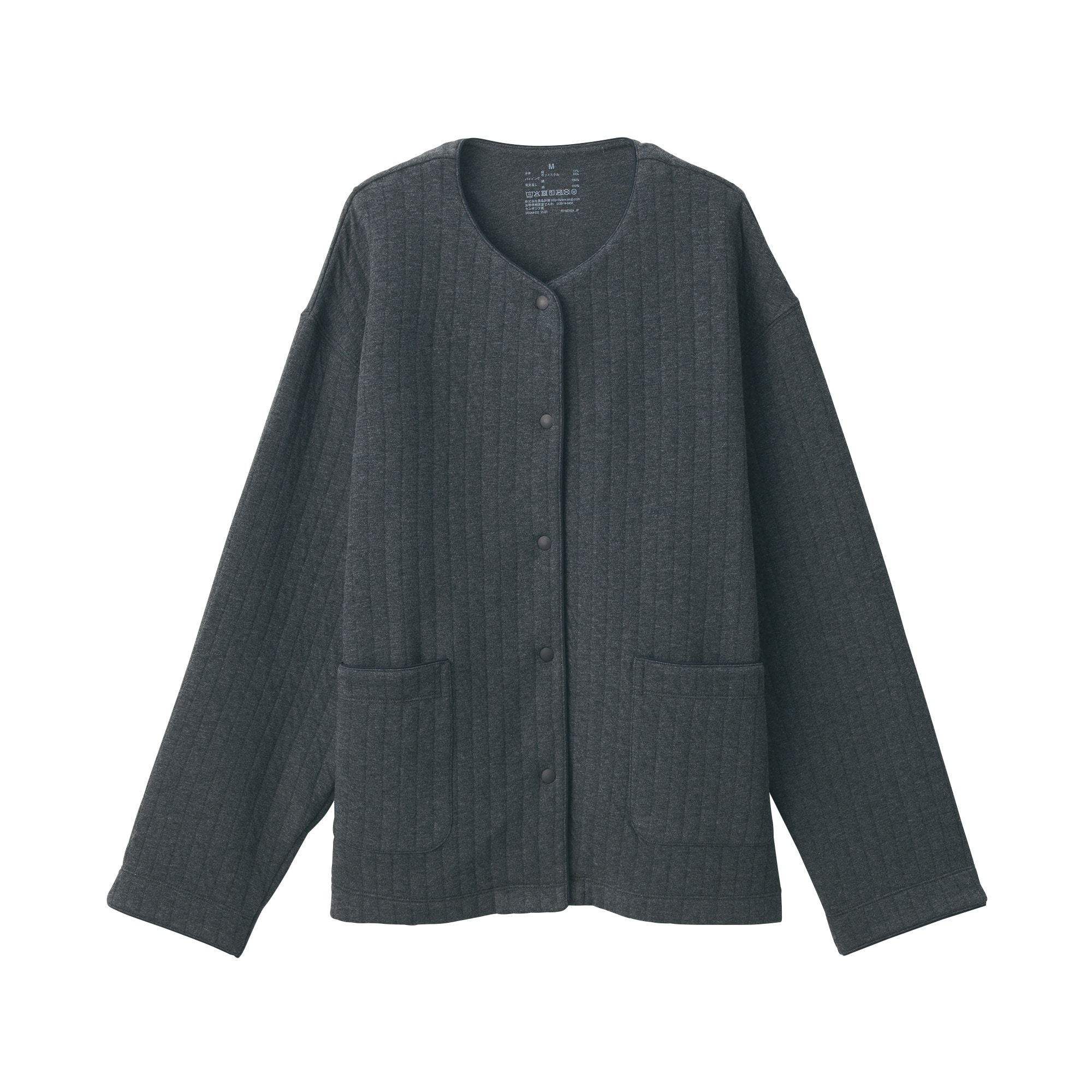 婦人　コットン混キルト　カーディガン