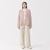 婦人　コットン混キルト　カーディガン