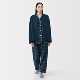 婦人　コットン混キルト　カーディガン