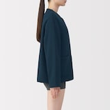 婦人　コットン混キルト　カーディガン