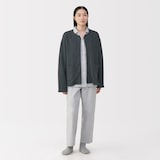 婦人　コットン混キルト　カーディガン