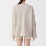 婦人　コットン混キルト　カーディガン