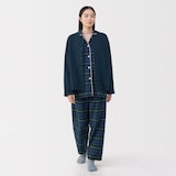 婦人　コットン混キルト　カーディガン