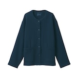 婦人　コットン混キルト　カーディガン