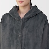 婦人　静電気が起きにくい　着る毛布　ロングカーディガン