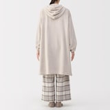 婦人　静電気が起きにくい　着る毛布　ロングカーディガン