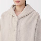 婦人　静電気が起きにくい　着る毛布　ロングカーディガン