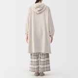 婦人　静電気が起きにくい　着る毛布　ロングカーディガン