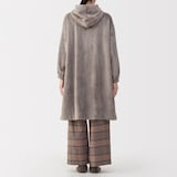 婦人　静電気が起きにくい　着る毛布　ロングカーディガン