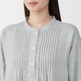 婦人　ヘリンボーンガーゼ　ワンピース