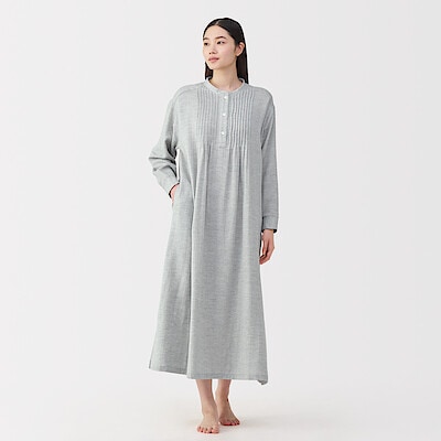 婦人　ヘリンボーンガーゼ　ワンピース