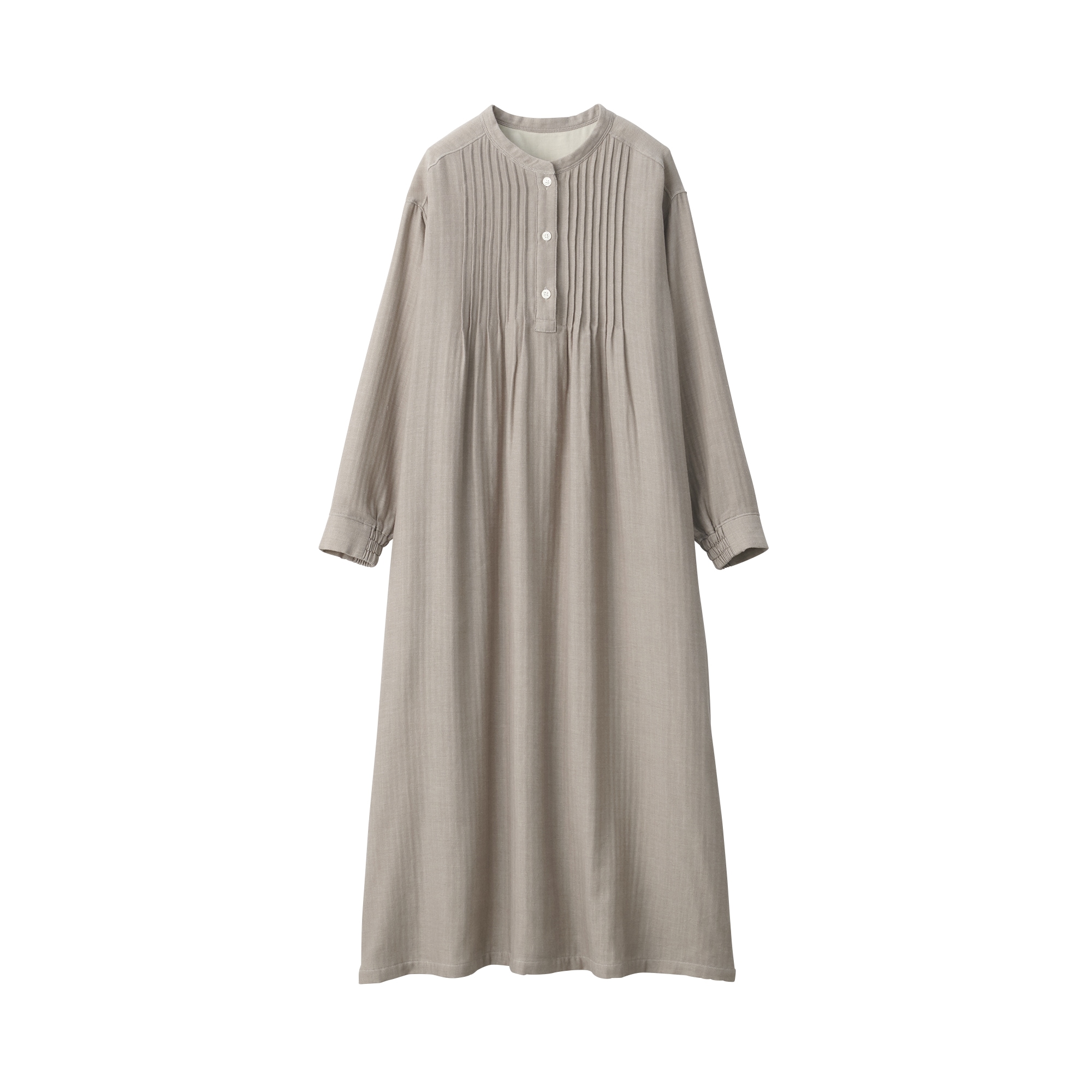 婦人　ヘリンボーンガーゼ　ワンピース