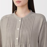 婦人　ヘリンボーンガーゼ　ワンピース