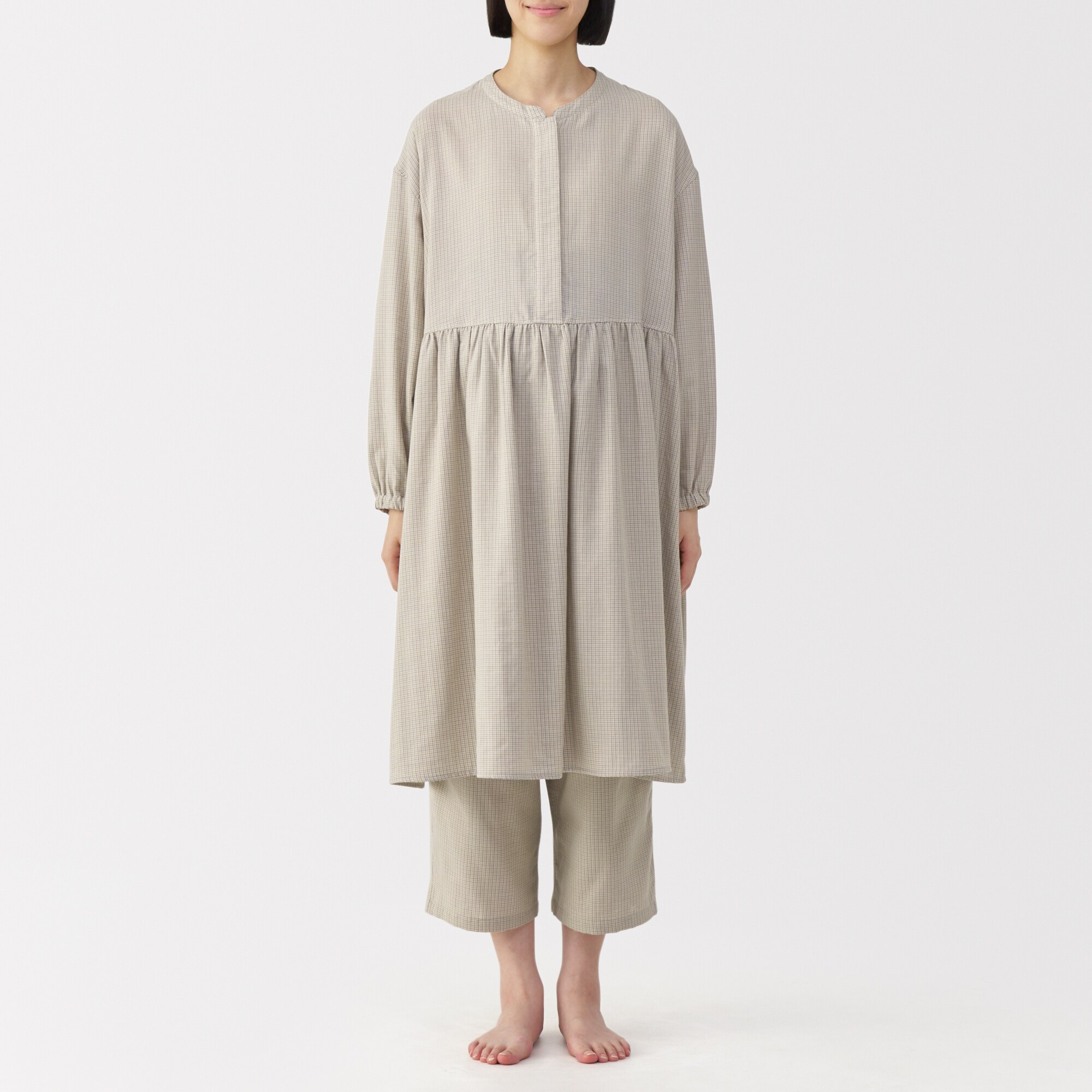 産後も使える 二重ガーゼ長袖パジャマ | 無印良品