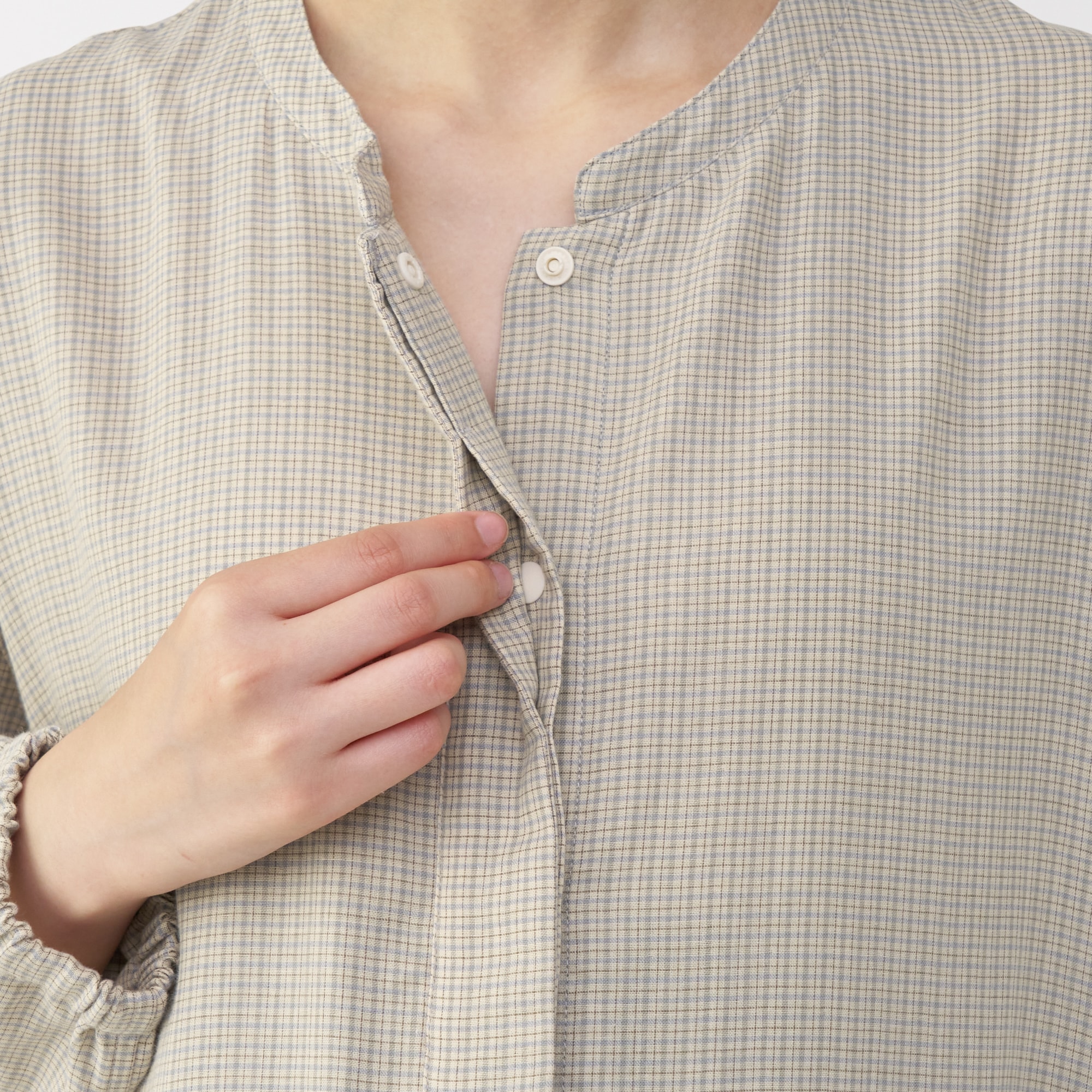 産後も使える　二重ガーゼ長袖パジャマ