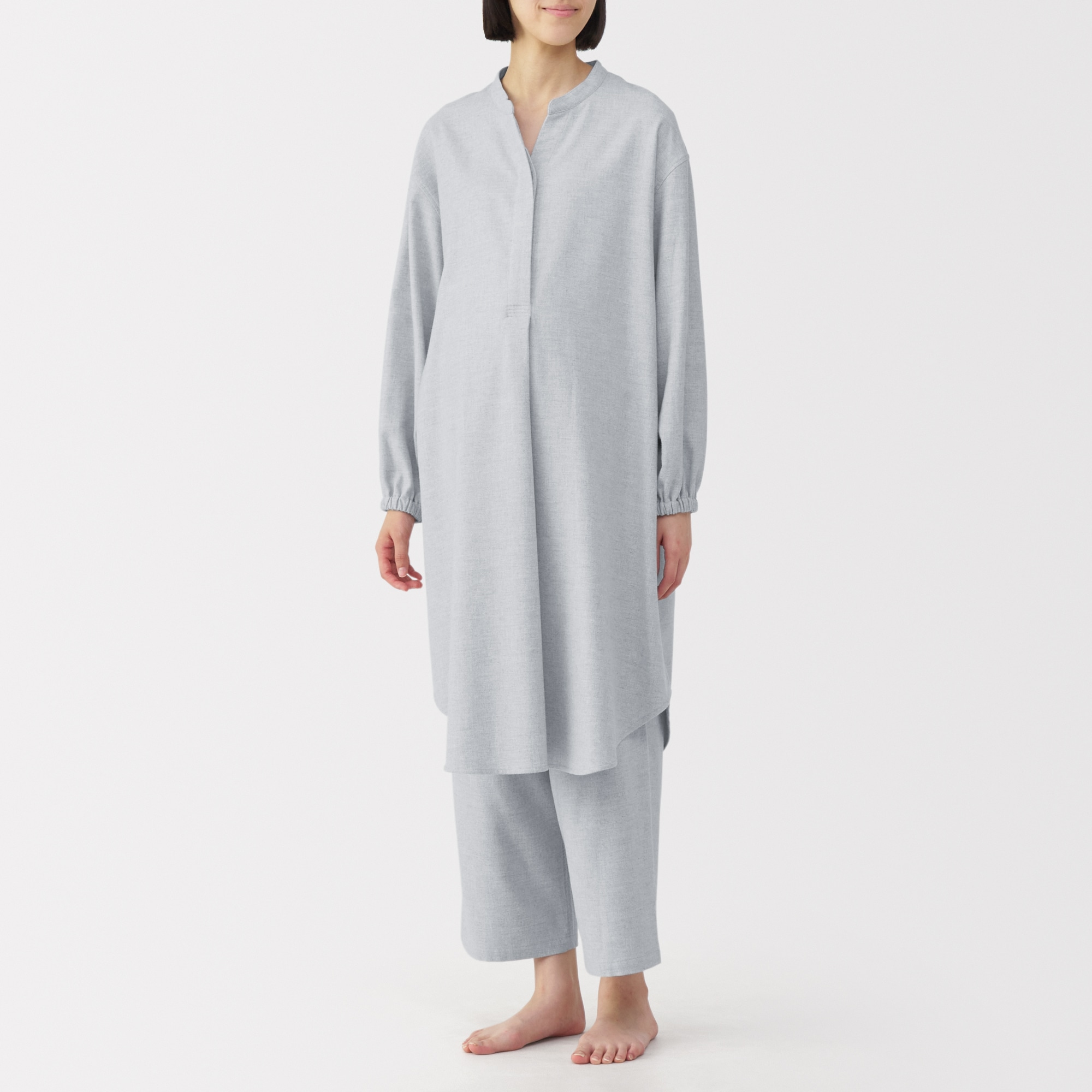 【未使用】無印良品 オーガニックコットンフランネル パジャマ Mサイズ 3セット 未使用】無印良品 オーガニックコットンフランネル パジャマ M