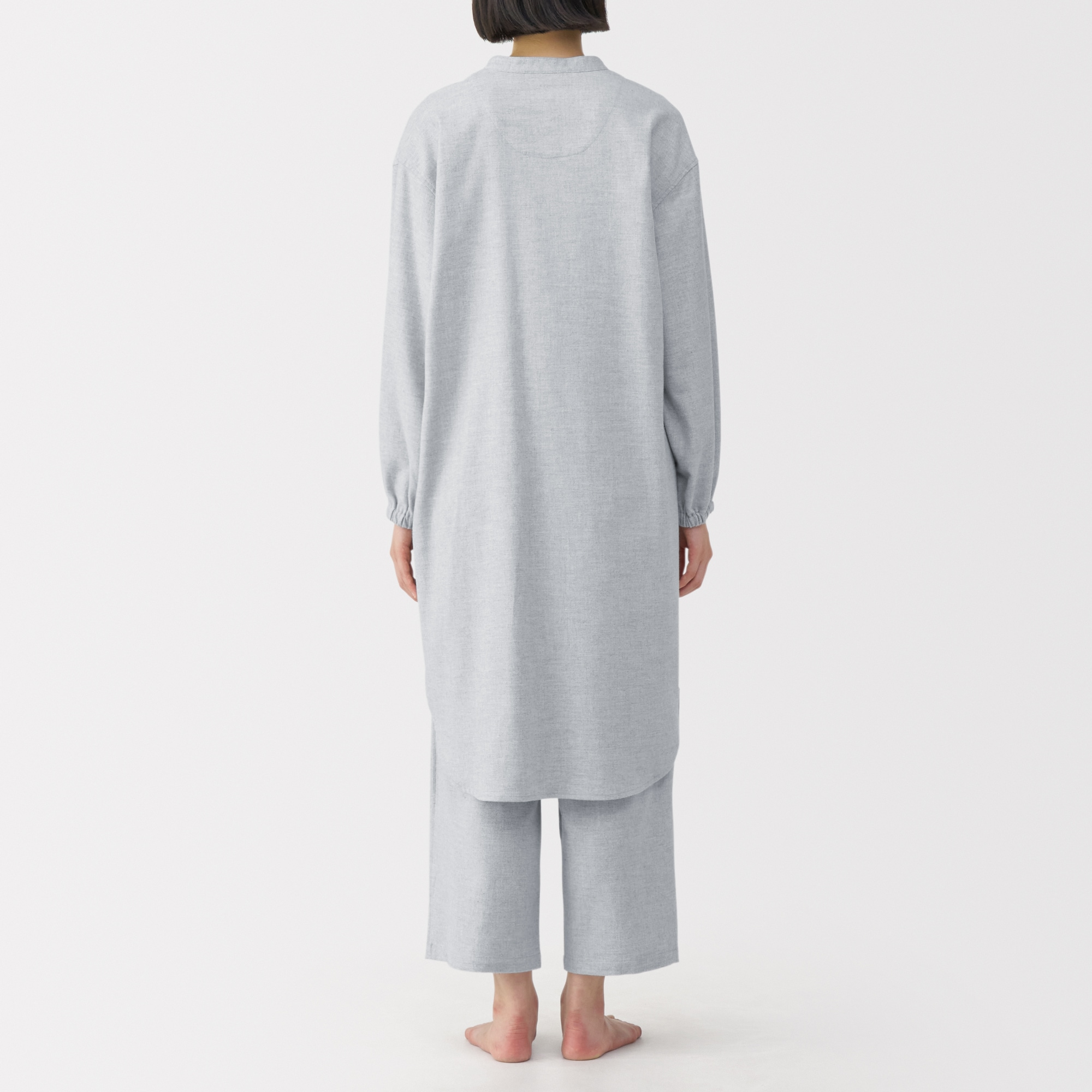 産後も使える　フランネル長袖パジャマ