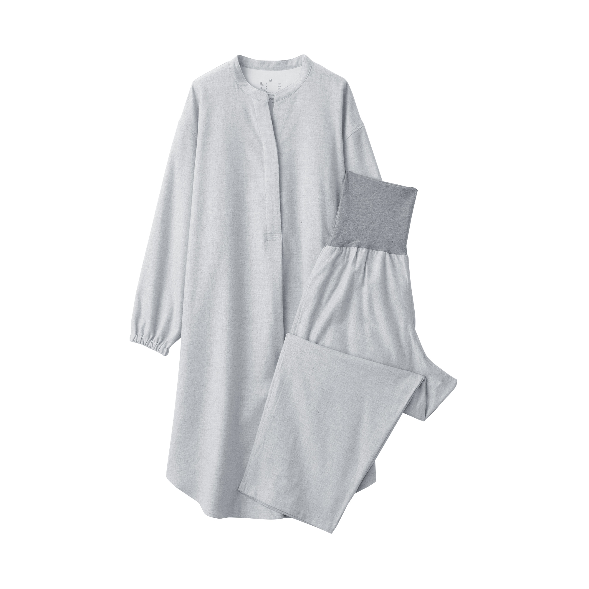 産後も使える　フランネル長袖パジャマ