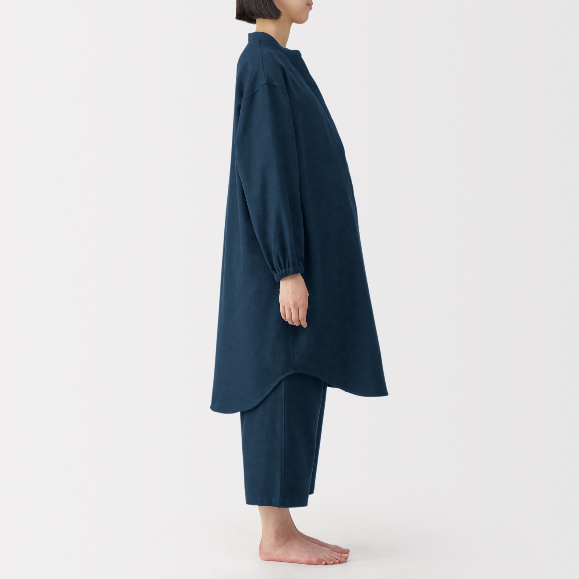 産後も使える　フランネル長袖パジャマ