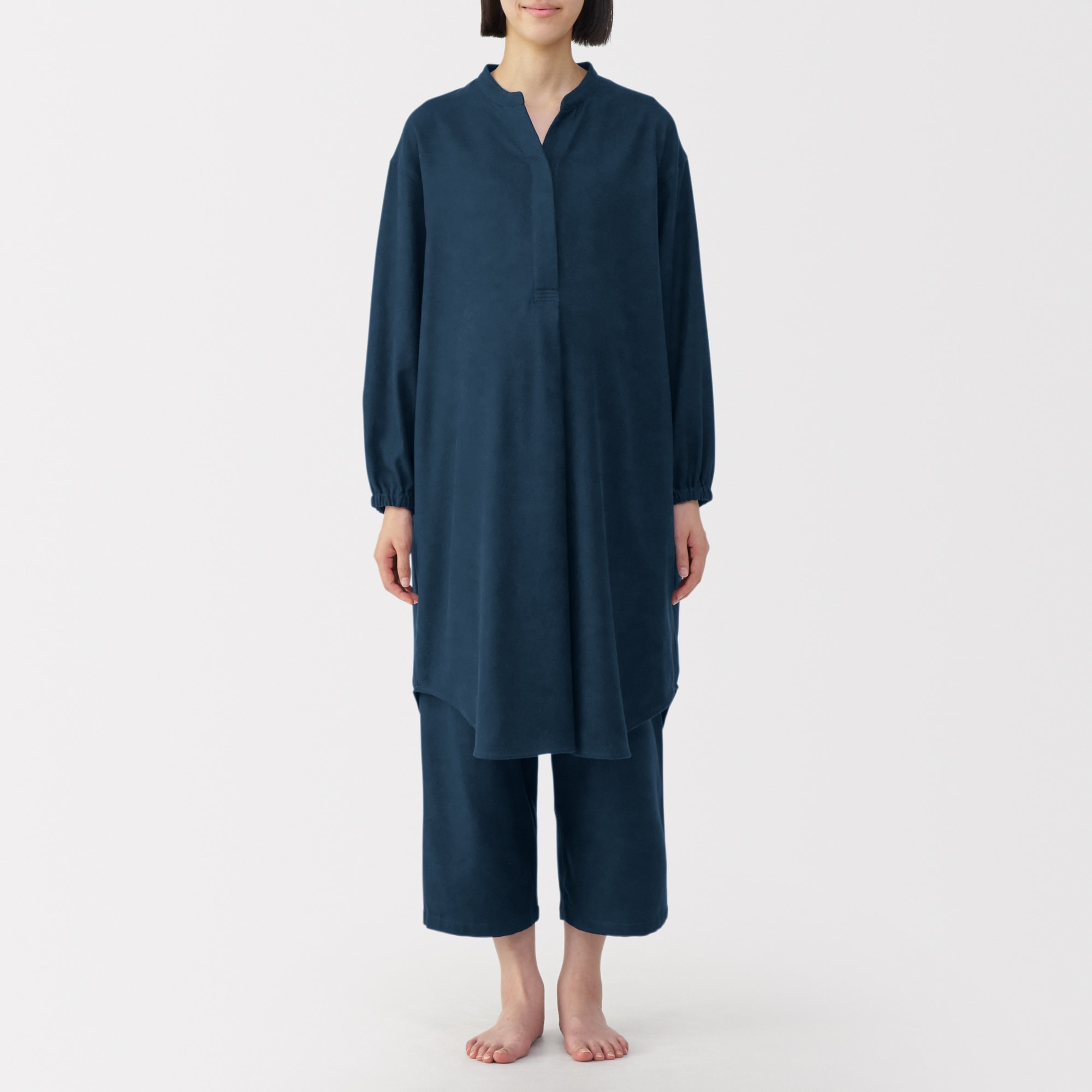 産後も使える　フランネル長袖パジャマ