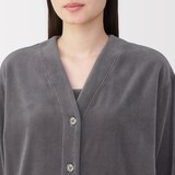 婦人　コットンベロア　カーディガン