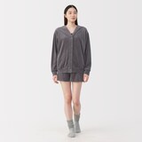 婦人　コットンベロア　カーディガン