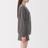 婦人　コットンベロア　カーディガン