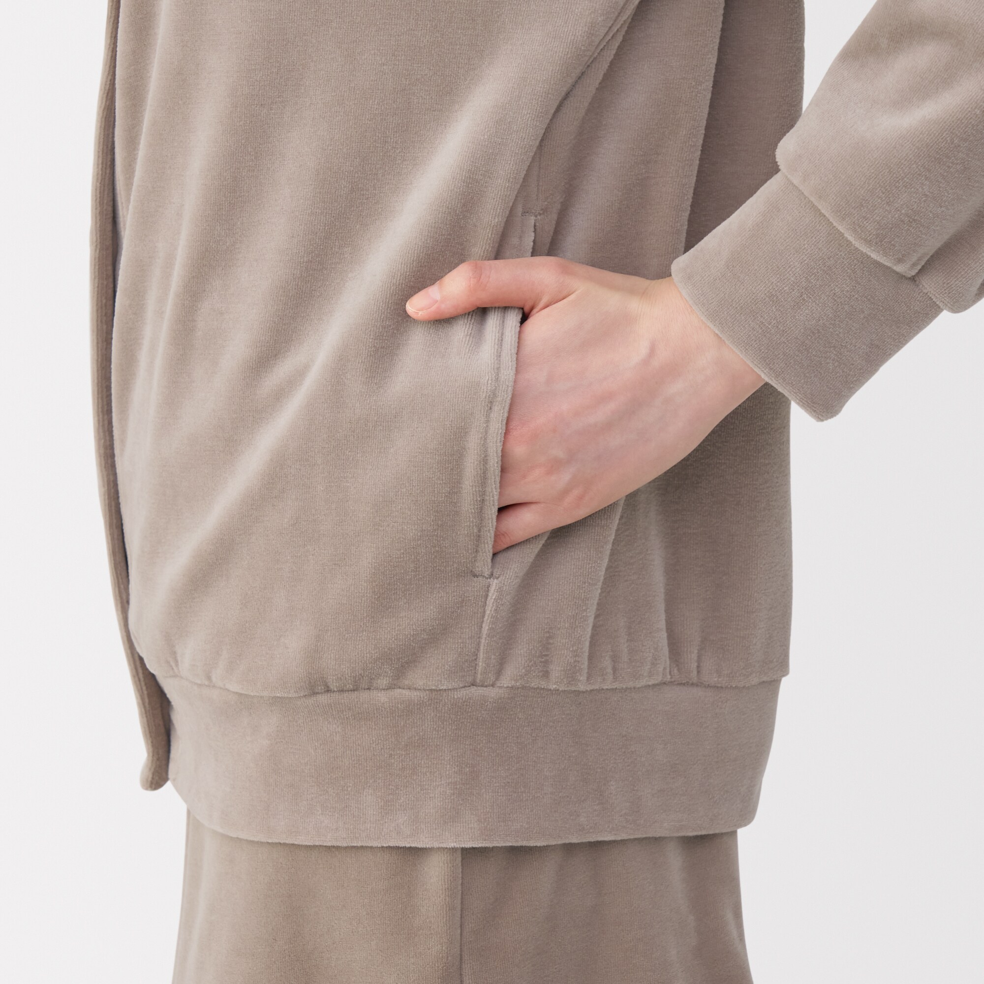 婦人　コットンベロア　カーディガン