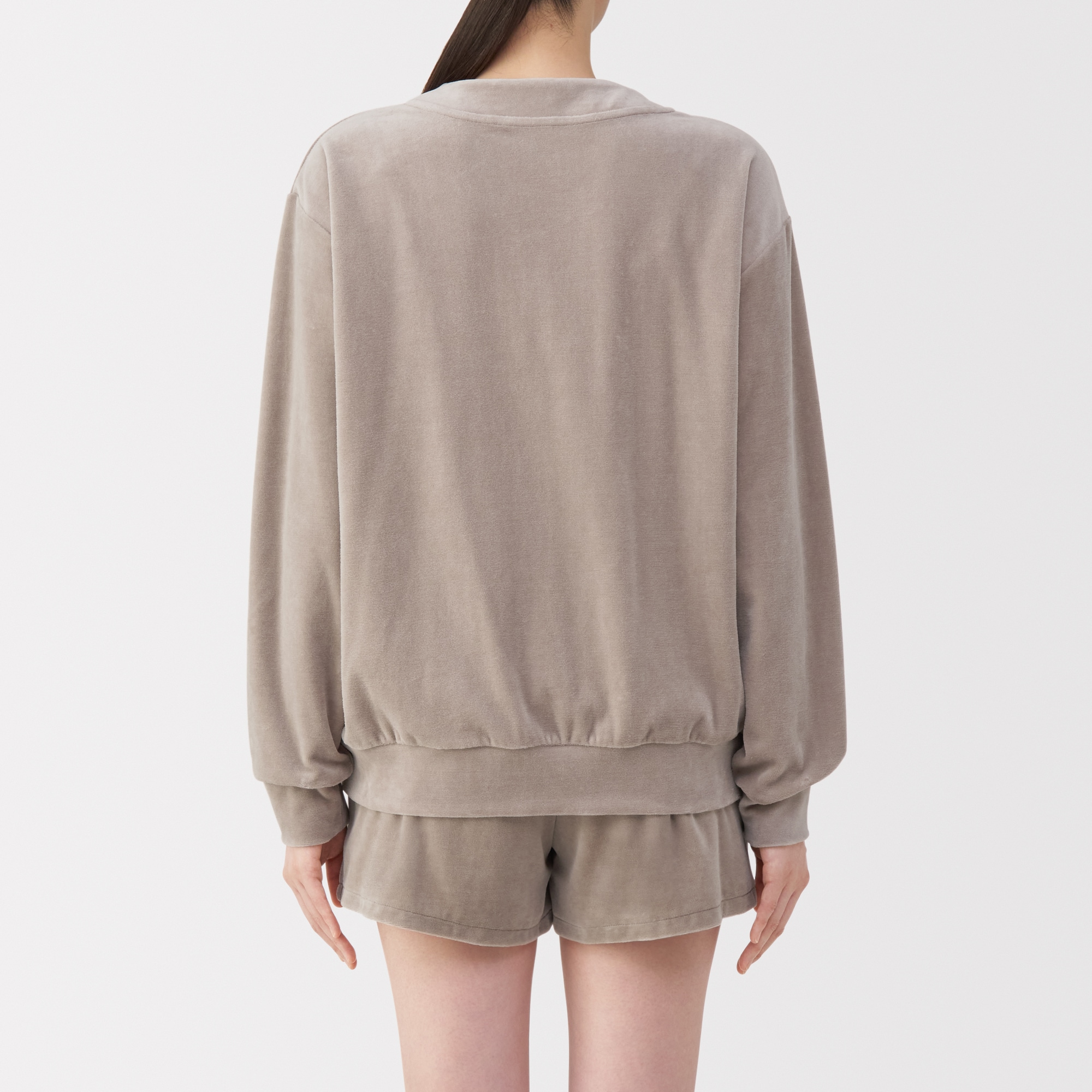 婦人　コットンベロア　カーディガン