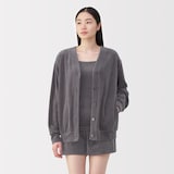 婦人　コットンベロア　カーディガン
