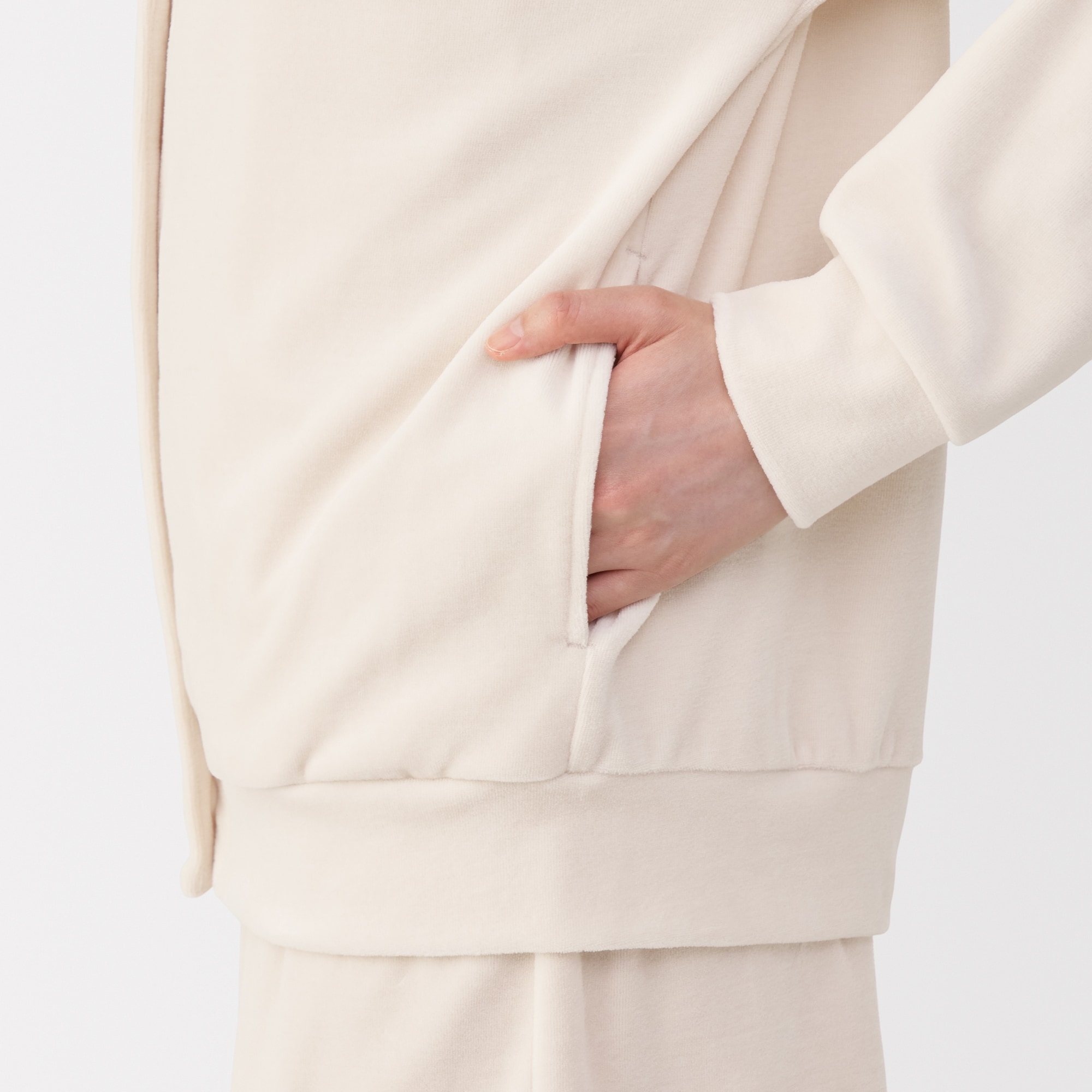 婦人　コットンベロア　カーディガン